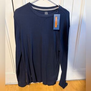 Old Navy Men's Deep Blue Long Sleeve Tee